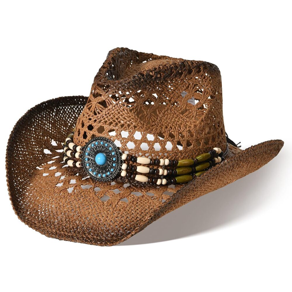 1604 Straw Cowboy Hat Straw Cowgirl Hat Summer Western Cowboy Hats